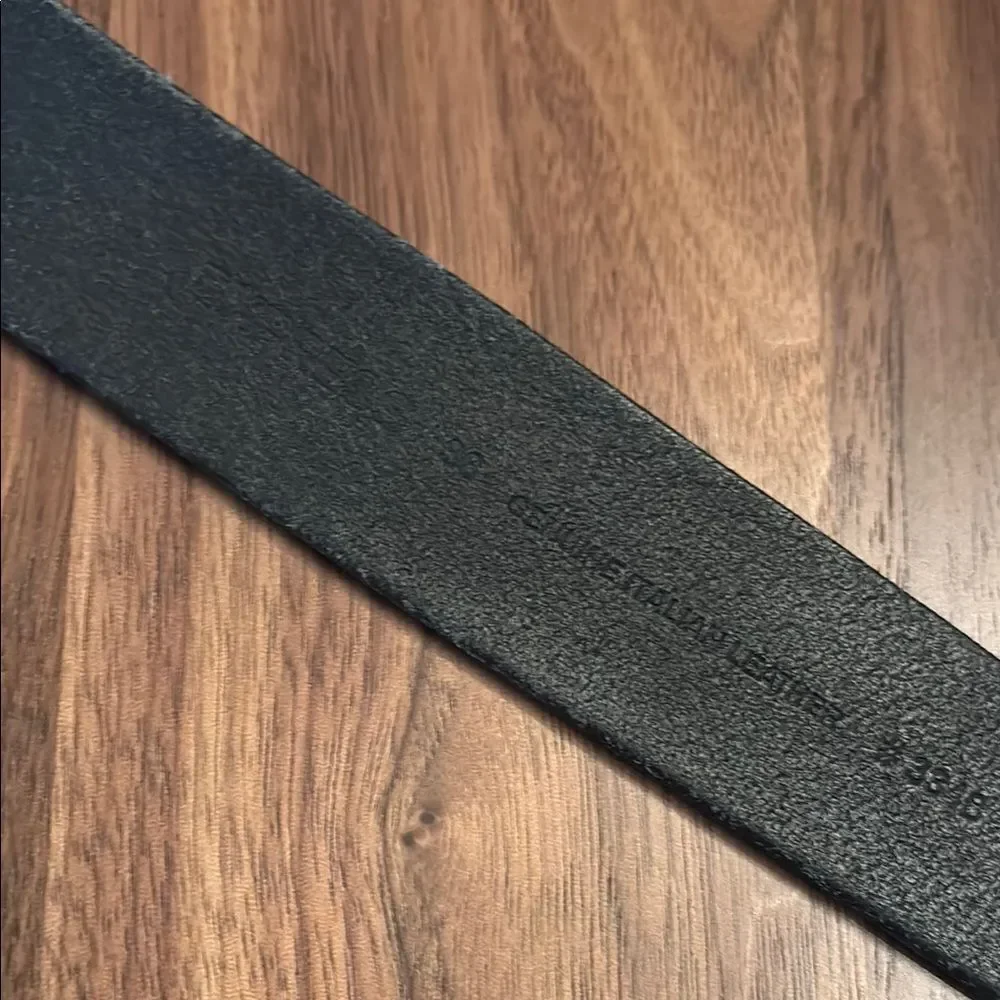 Express Men's Black Leather Belt - 38